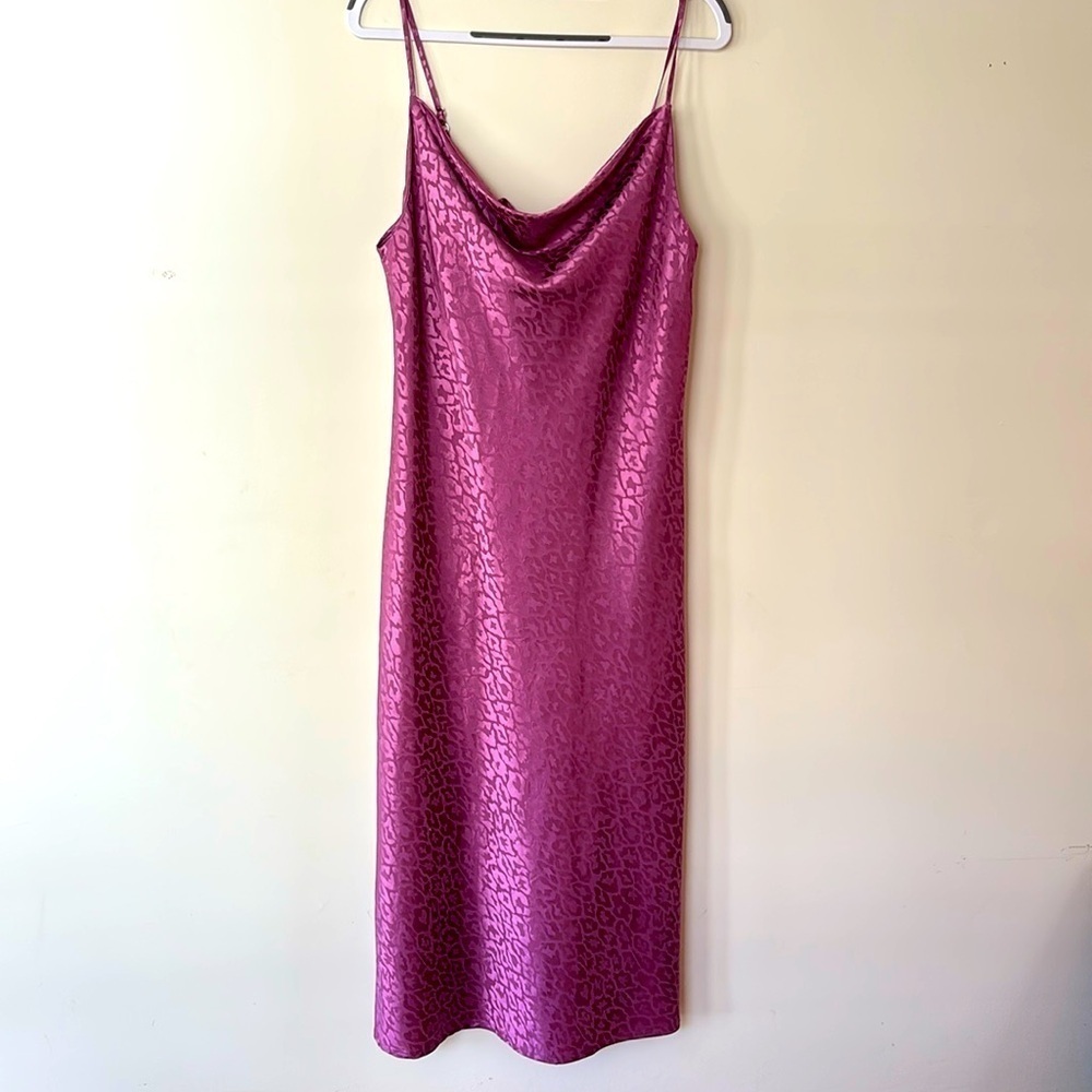 Emma & Michele Slip Dress Cowl Neck Adjustable Straps Size Small